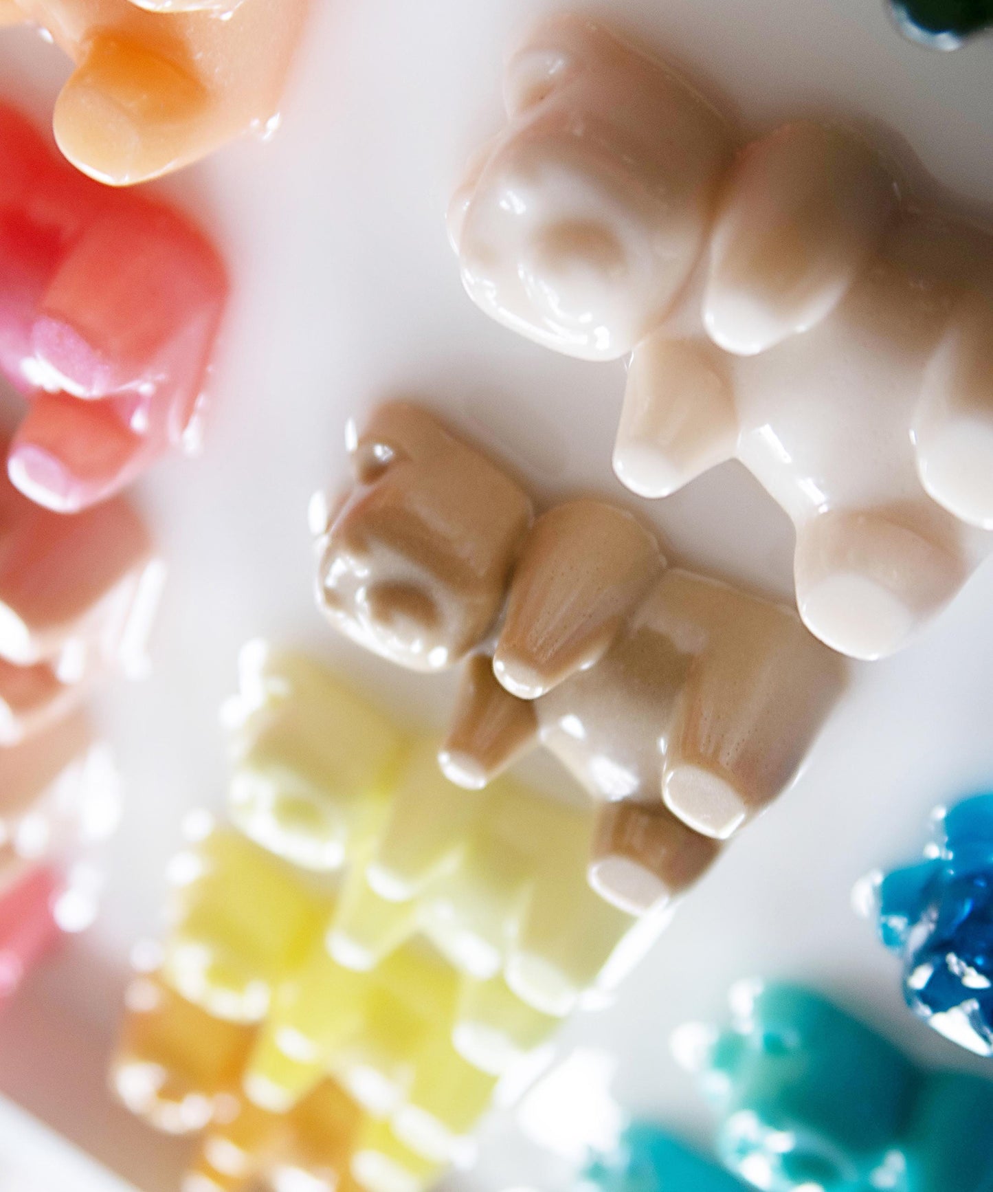 Resin Gummy Bears Art, Rainbow Handmade Wall Decor, Brighten Home Gift