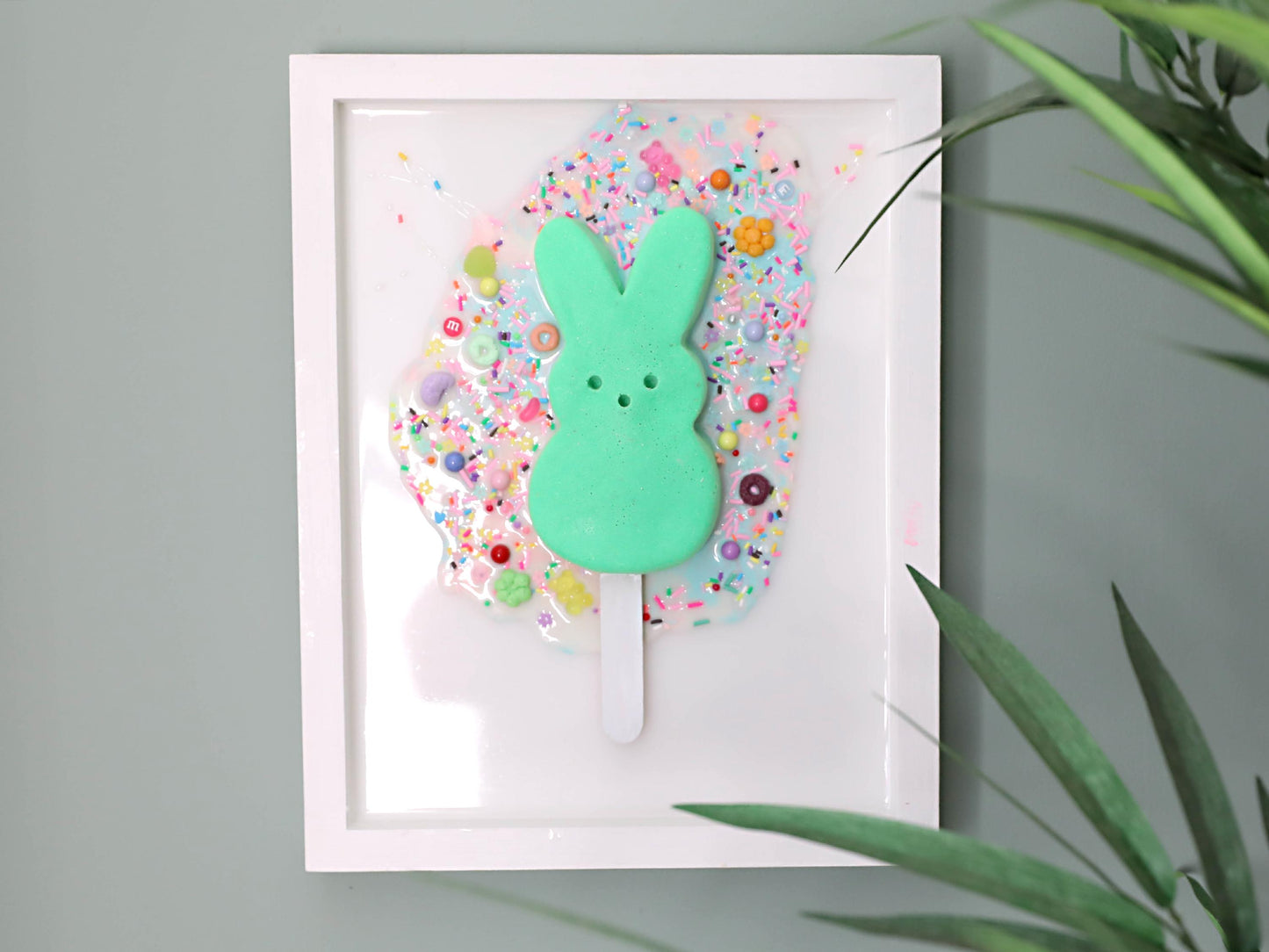 Bunny Popsicle Art - Playful Canvas Wall Decor for Fun Spaces, Perfect Gift for Birthdays, Kids, and Sweet Treat Enthusiasts