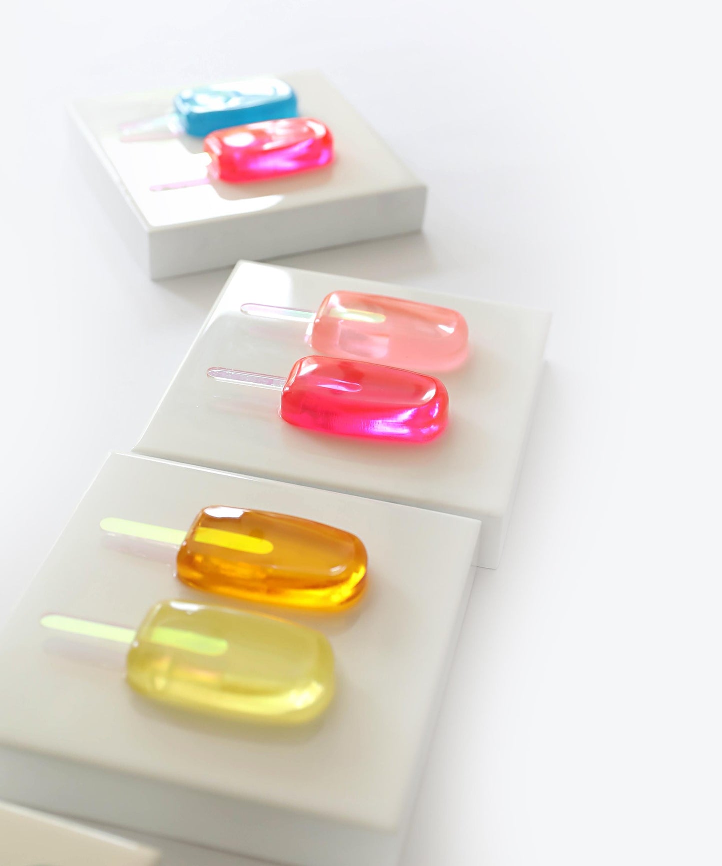 Resin Popsicle Art, Colourful 3D Decor for Kitchen or Kids Room, Fun Summer Wall Hanging Gift