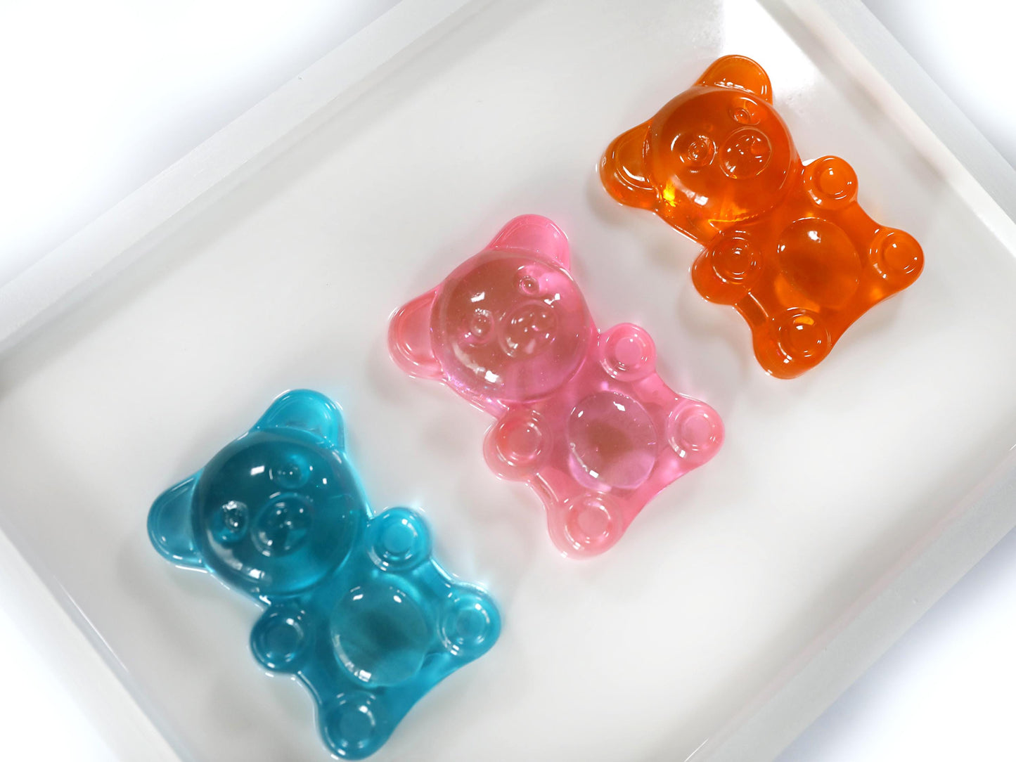 Gummy Bear Art - Vibrant Handmade Wall Art for Kid's Spaces - Ideal Gift for New Parents or Nursery Decor