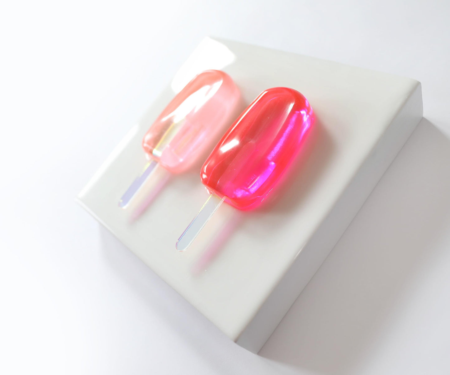 Resin Popsicle Art, Colourful 3D Decor for Kitchen or Kids Room, Fun Summer Wall Hanging Gift