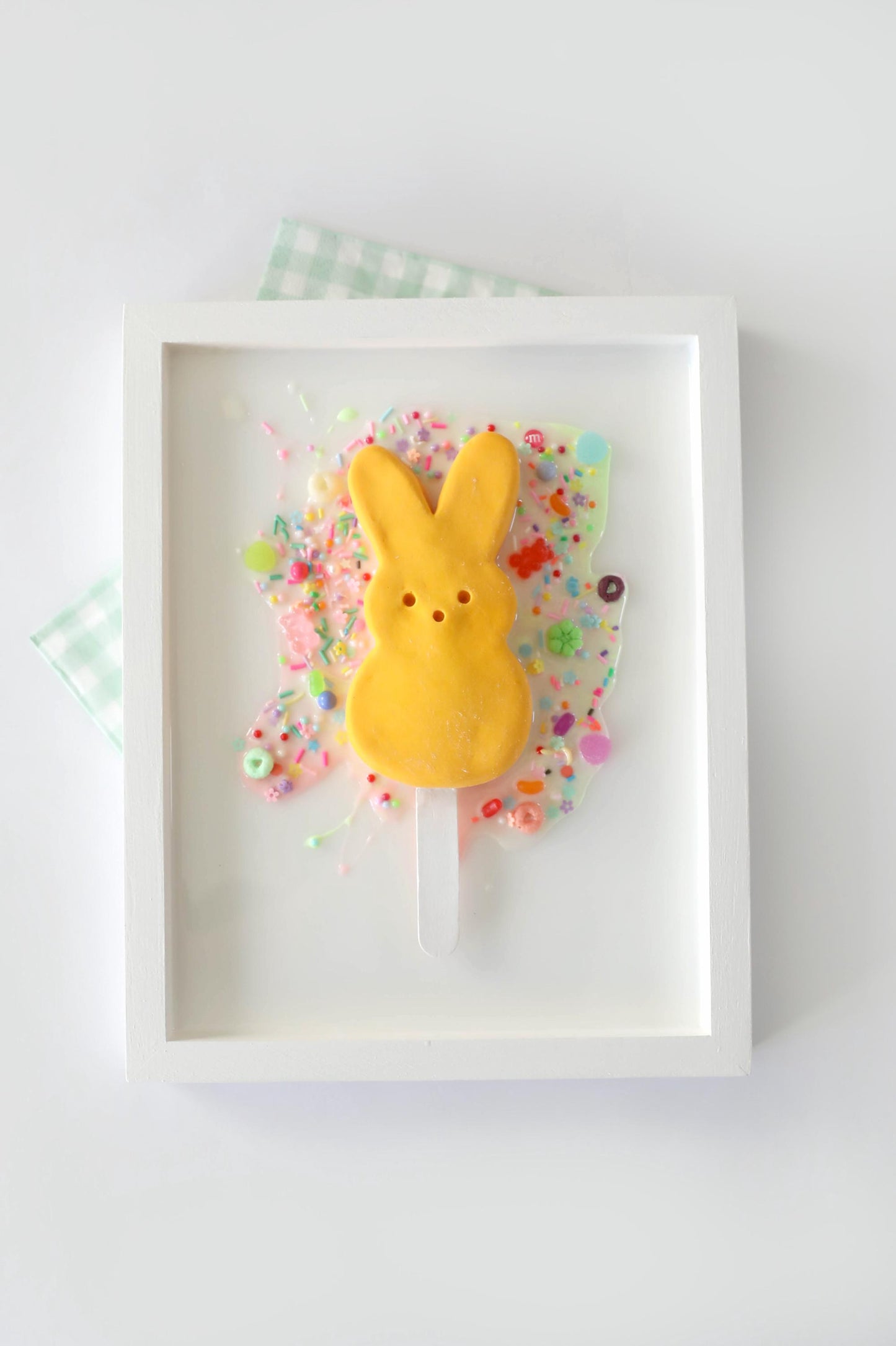 Bunny Popsicle Art - Playful Canvas Wall Decor for Fun Spaces, Perfect Gift for Birthdays, Kids, and Sweet Treat Enthusiasts