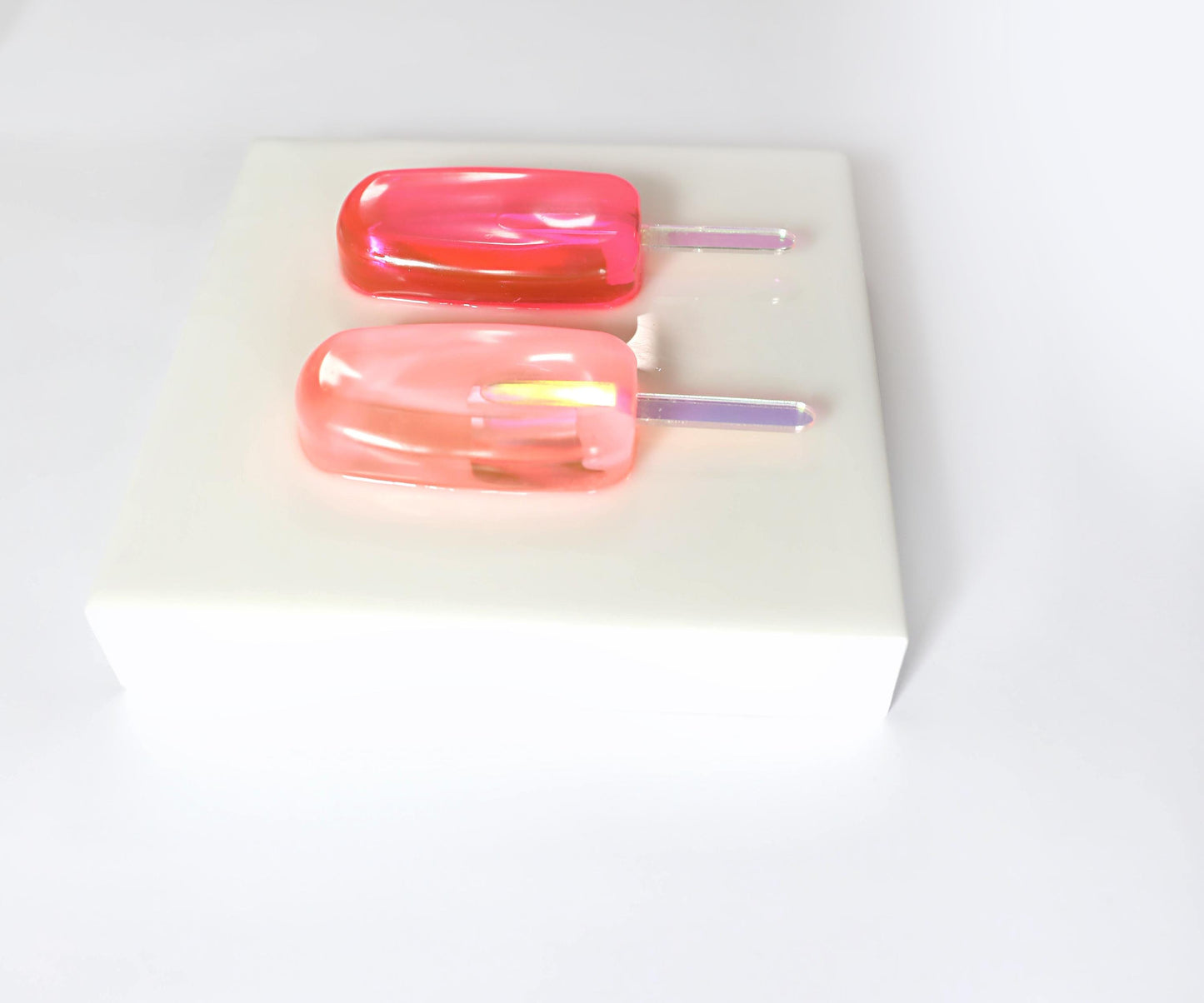 Resin Popsicle Art, Colourful 3D Decor for Kitchen or Kids Room, Fun Summer Wall Hanging Gift