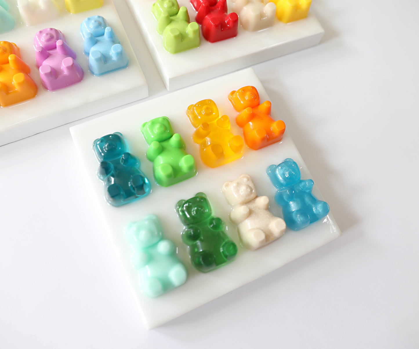 Mini Gummy Bear Wall Art, Bright Handmade 6-Inch Candy Artwork for Fun Home Decor Gift