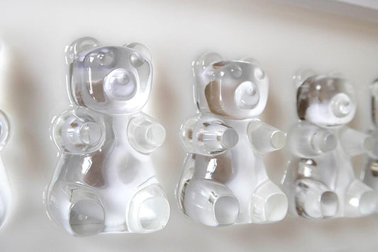 3D Pop Art Gummy Bear Candy Wall Decor / Nostalgic Resin Hanging Art