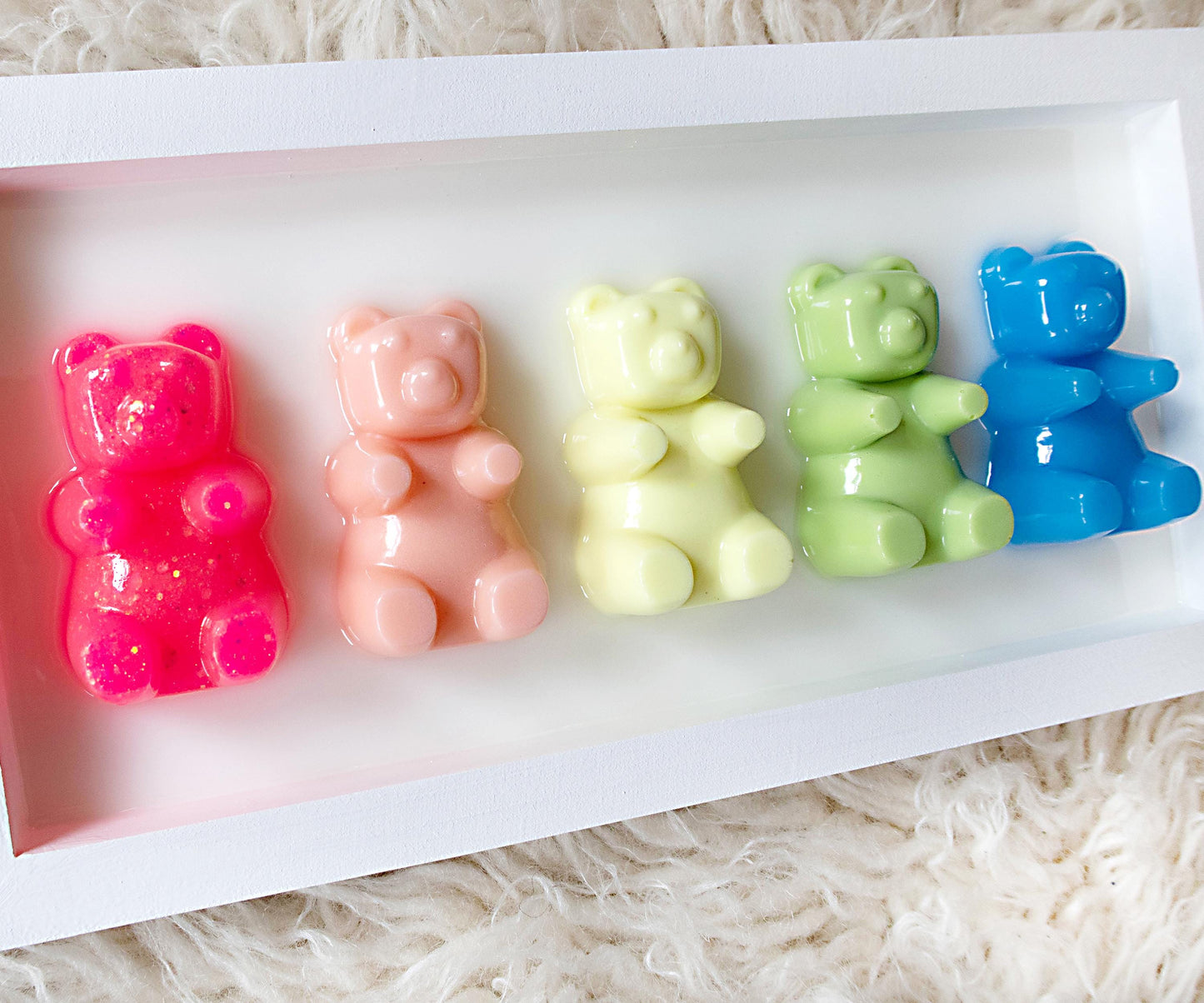 Gummy Bear Art - Handmade Rainbow Wall Decor, Cheerful Addition to Baby’s Nursery or Playroom, Fun Gift Idea!