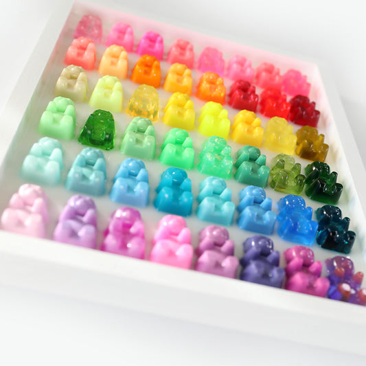 Vibrant Colourful Gummy Bear Resin Wall Art, Handmade Kids Room Decoration, Fun Gift for Playroom or Nursery