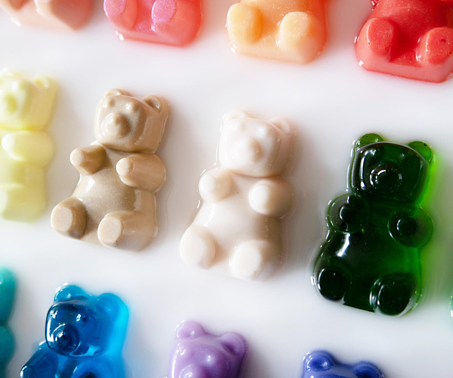 Resin Gummy Bears Art, Rainbow Handmade Wall Decor, Brighten Home Gift