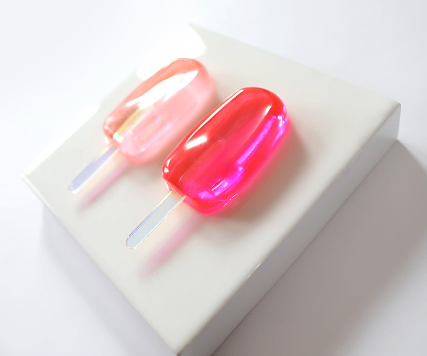 Resin Popsicle Art, Colourful 3D Decor for Kitchen or Kids Room, Fun Summer Wall Hanging Gift