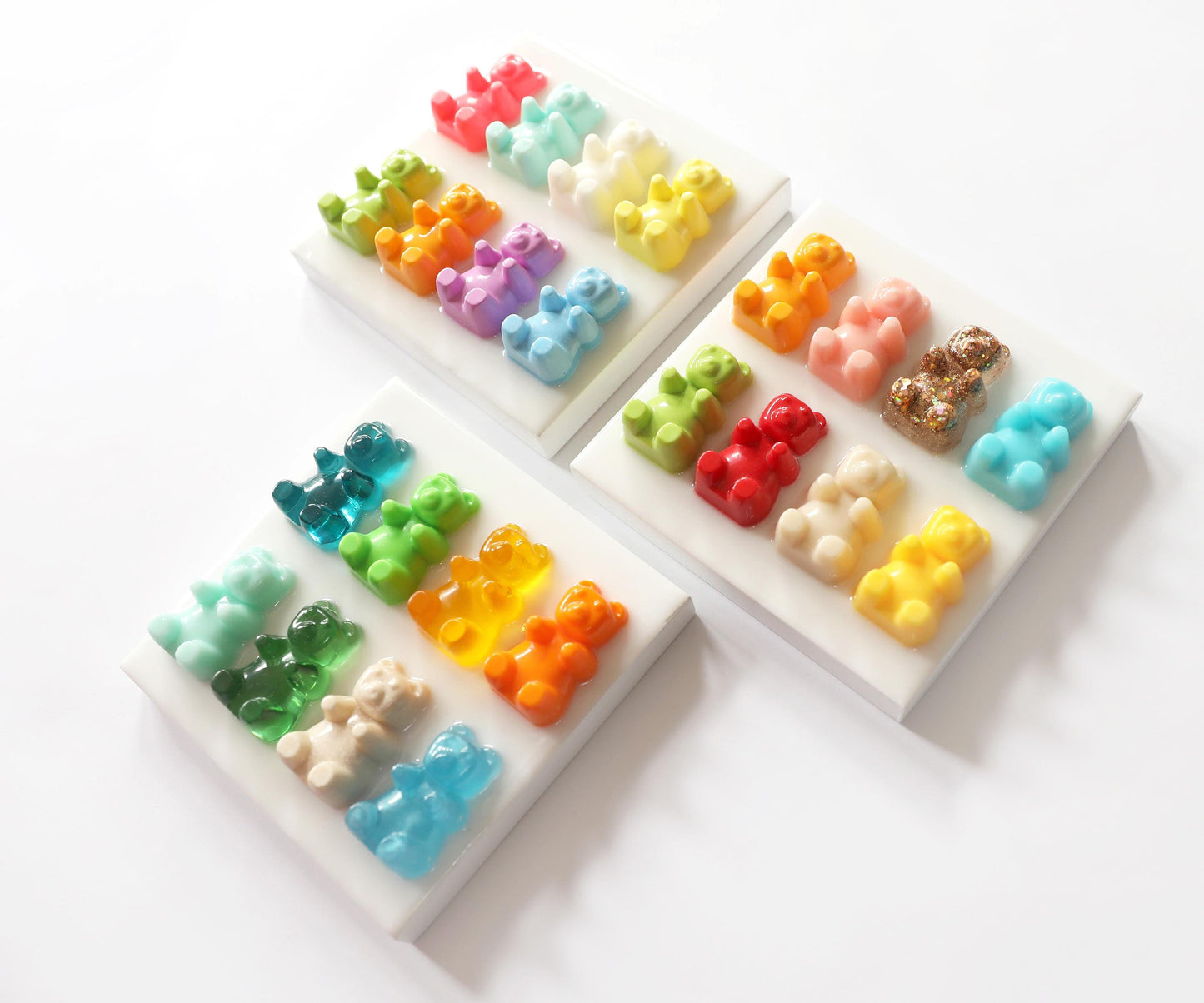 Mini Gummy Bear Wall Art, Bright Handmade 6-Inch Candy Artwork for Fun Home Decor Gift