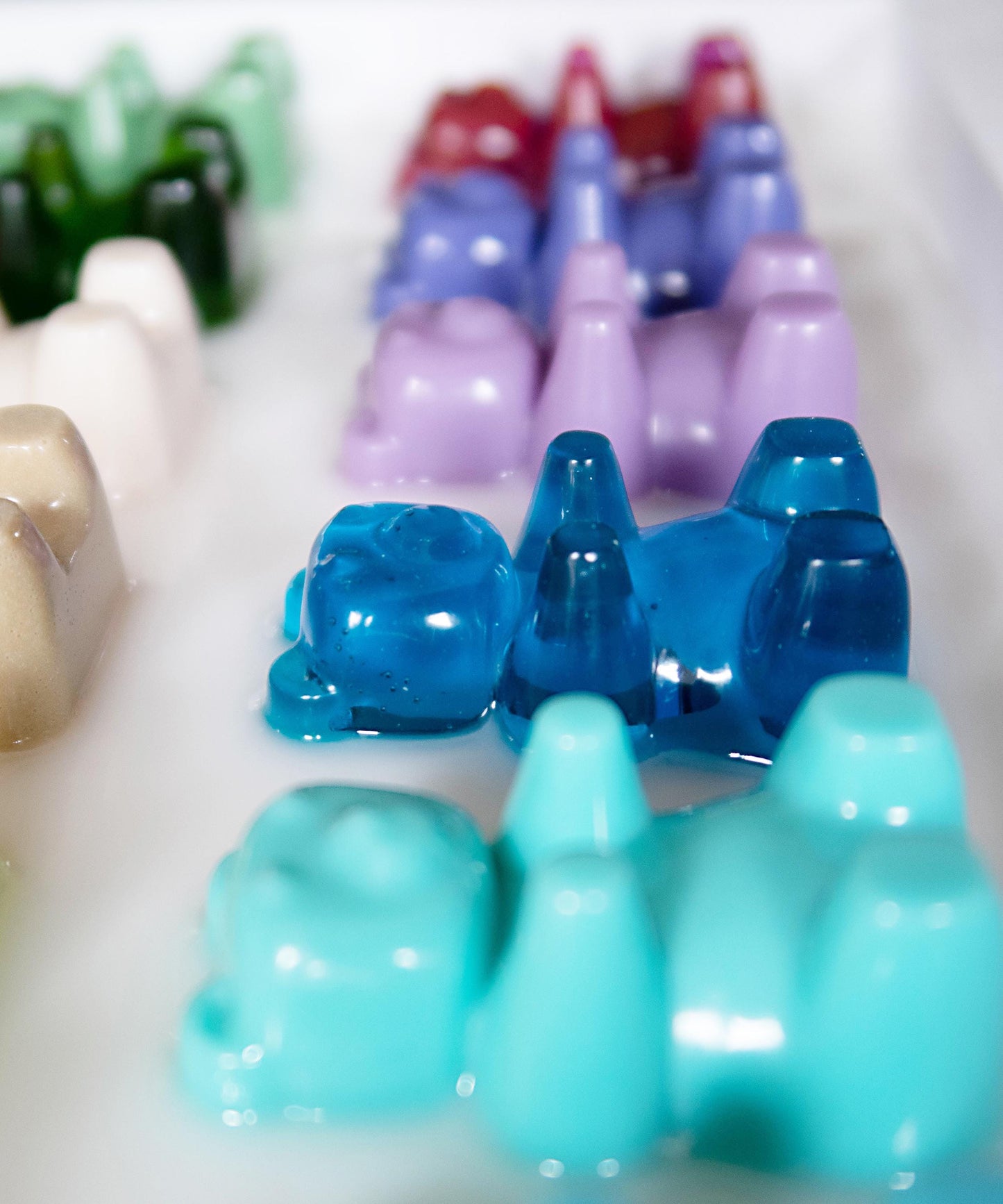 Resin Gummy Bears Art, Rainbow Handmade Wall Decor, Brighten Home Gift