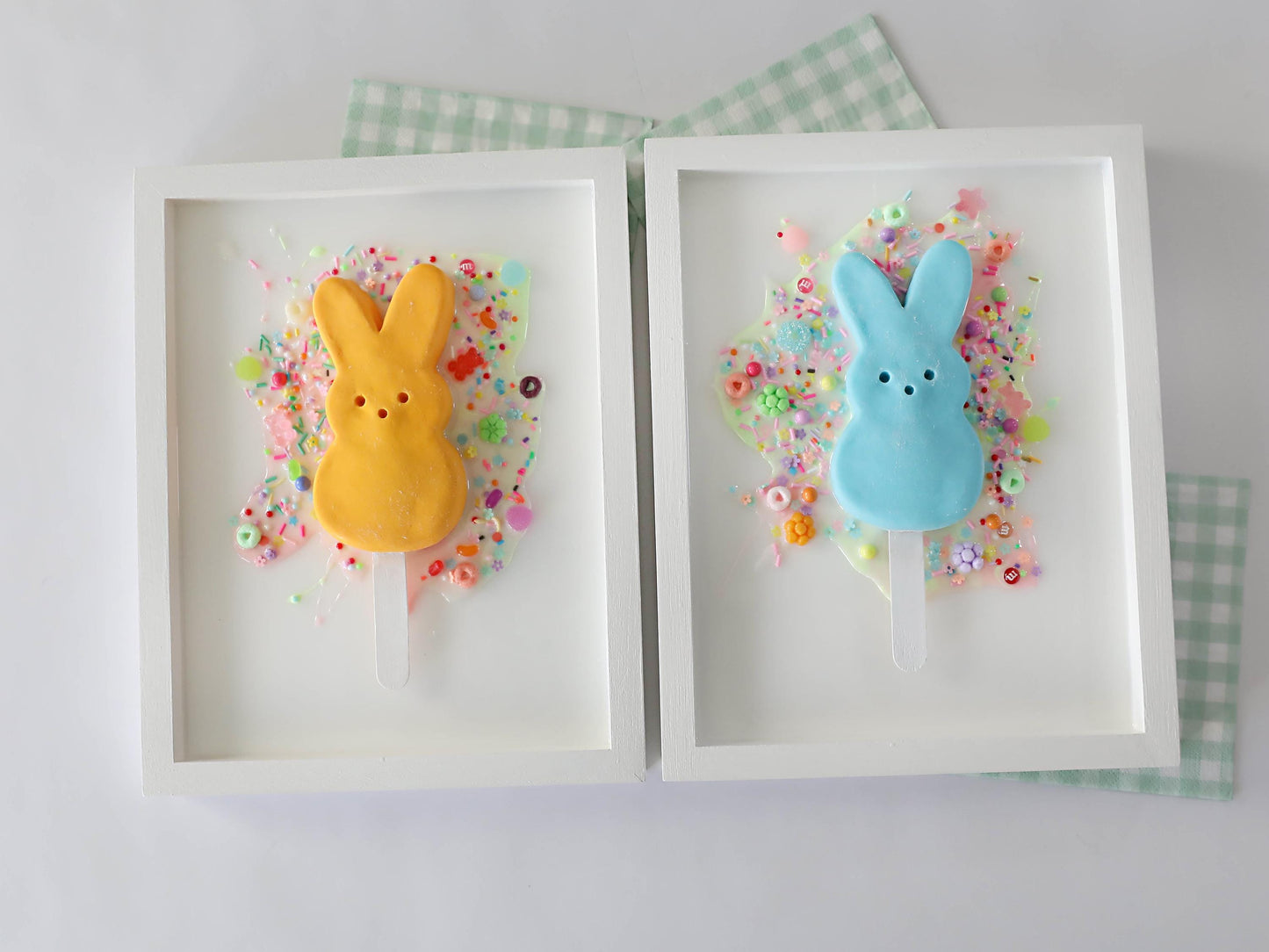 Bunny Popsicle Art - Playful Canvas Wall Decor for Fun Spaces, Perfect Gift for Birthdays, Kids, and Sweet Treat Enthusiasts