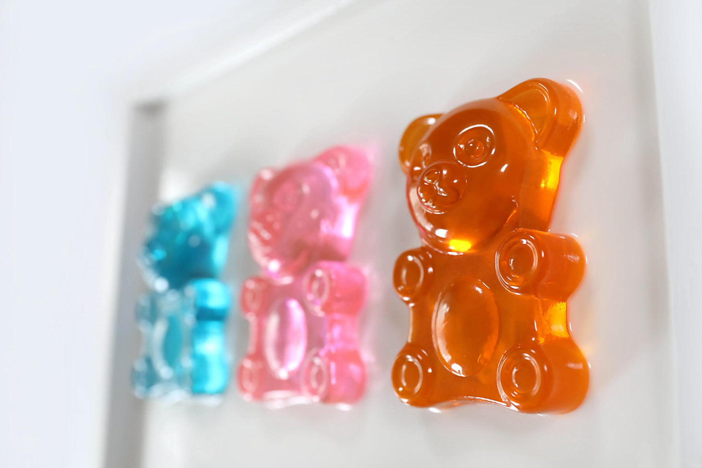 Gummy Bear Art - Vibrant Handmade Wall Art for Kid's Spaces - Ideal Gift for New Parents or Nursery Decor
