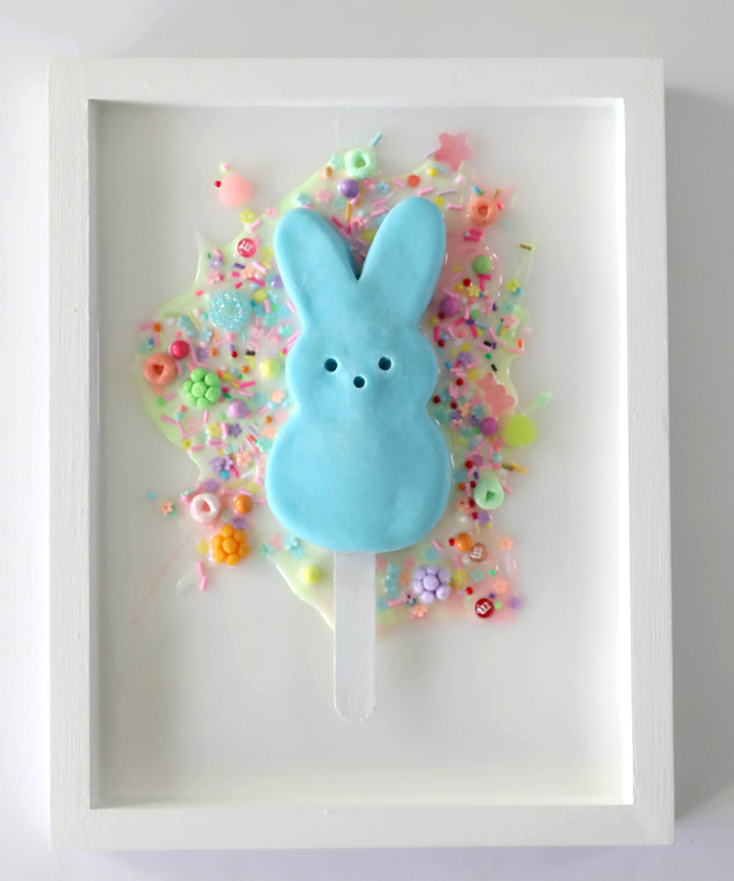 Bunny Popsicle Art - Playful Canvas Wall Decor for Fun Spaces, Perfect Gift for Birthdays, Kids, and Sweet Treat Enthusiasts