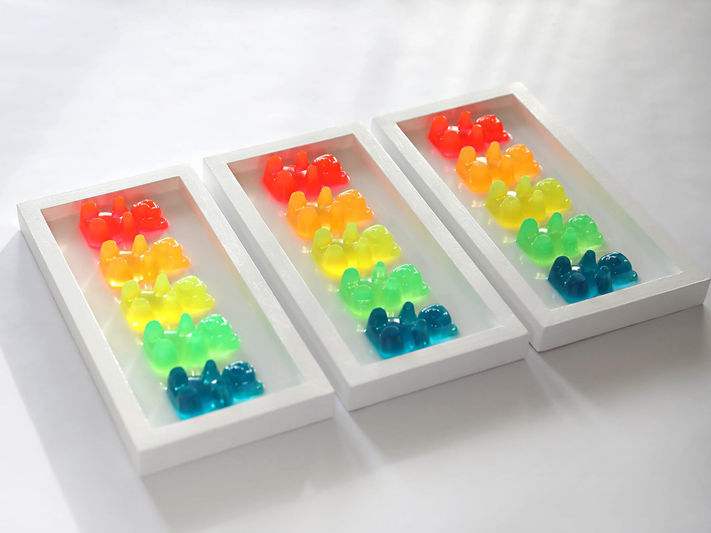 Gummy Bear Resin Art, Vibrant 3D Mini Collection for Playrooms, Unique Handmade Gift for Kids and Whimsical Decor Lovers