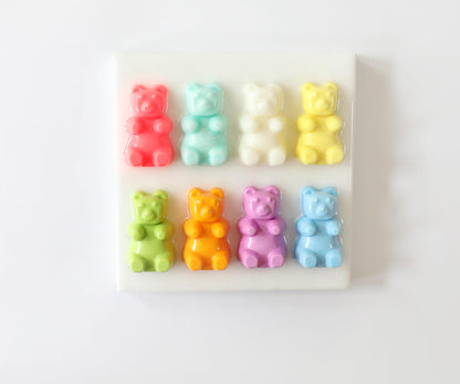 Mini Gummy Bear Art, Vibrant Handmade Sweet-Themed Wall Decor for Nursery or Playroom Gift