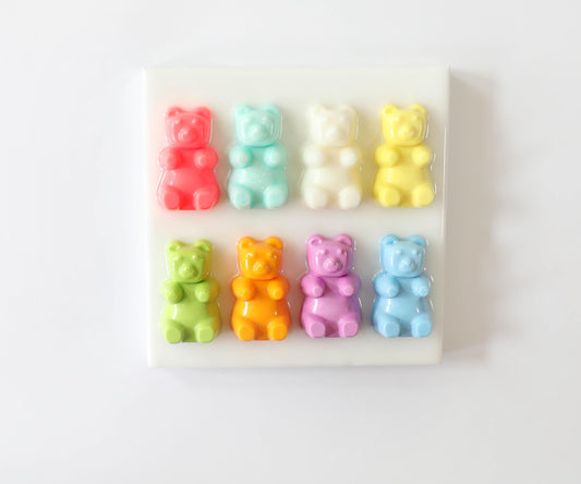 Mini Gummy Bear Art, Vibrant Handmade Sweet-Themed Wall Decor for Nursery or Playroom Gift
