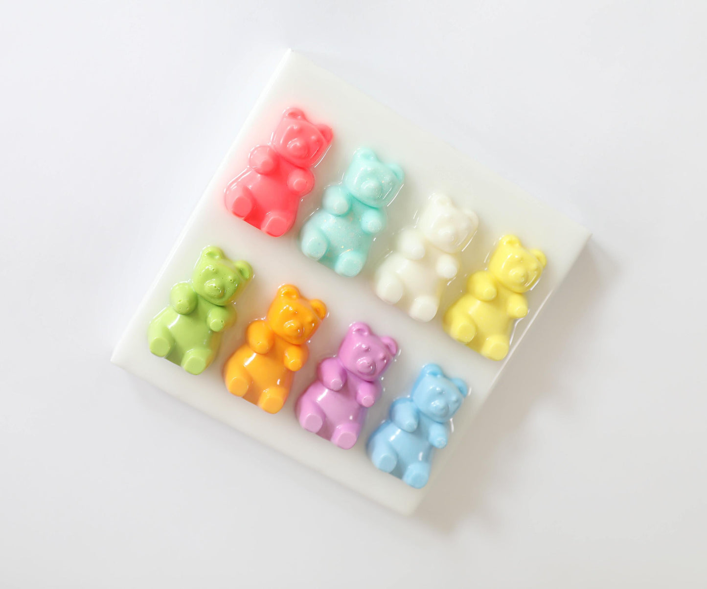 Mini Gummy Bear Art, Vibrant Handmade Sweet-Themed Wall Decor for Nursery or Playroom Gift