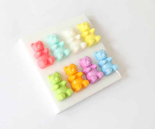 Mini Gummy Bear Art, Vibrant Handmade Sweet-Themed Wall Decor for Nursery or Playroom Gift