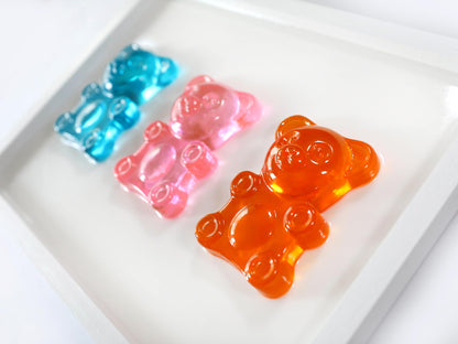 Gummy Bear Art - Vibrant Handmade Wall Art for Kid's Spaces - Ideal Gift for New Parents or Nursery Decor