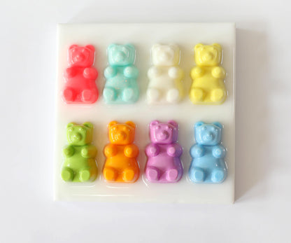 Mini Gummy Bear Art, Vibrant Handmade Sweet-Themed Wall Decor for Nursery or Playroom Gift