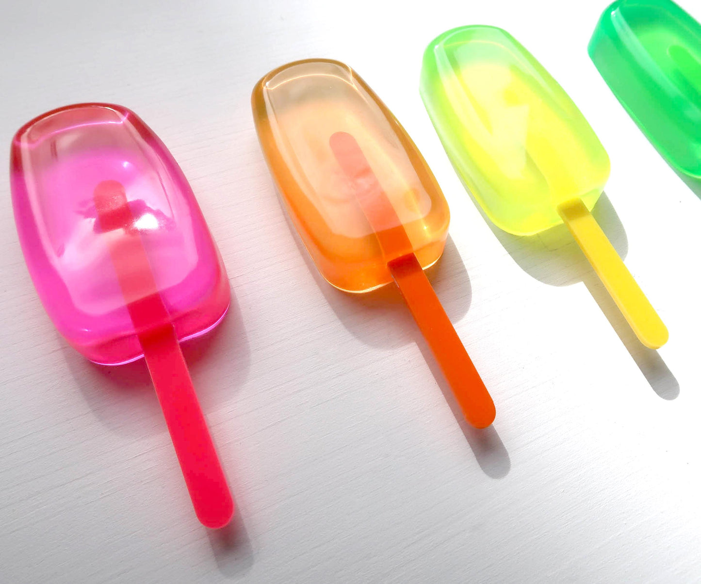 Neon Popsicle Resin Wall Art, Bright 3D Ice Cream Pop Art Decor, Playful Dopamine Home Accent, Perfect Gift for Foodie and Art Fans