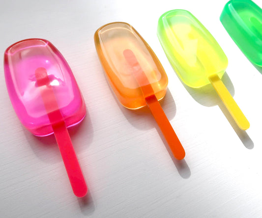 Neon Popsicle Resin Wall Art, Bright 3D Ice Cream Pop Art Decor, Playful Dopamine Home Accent, Perfect Gift for Foodie and Art Fans