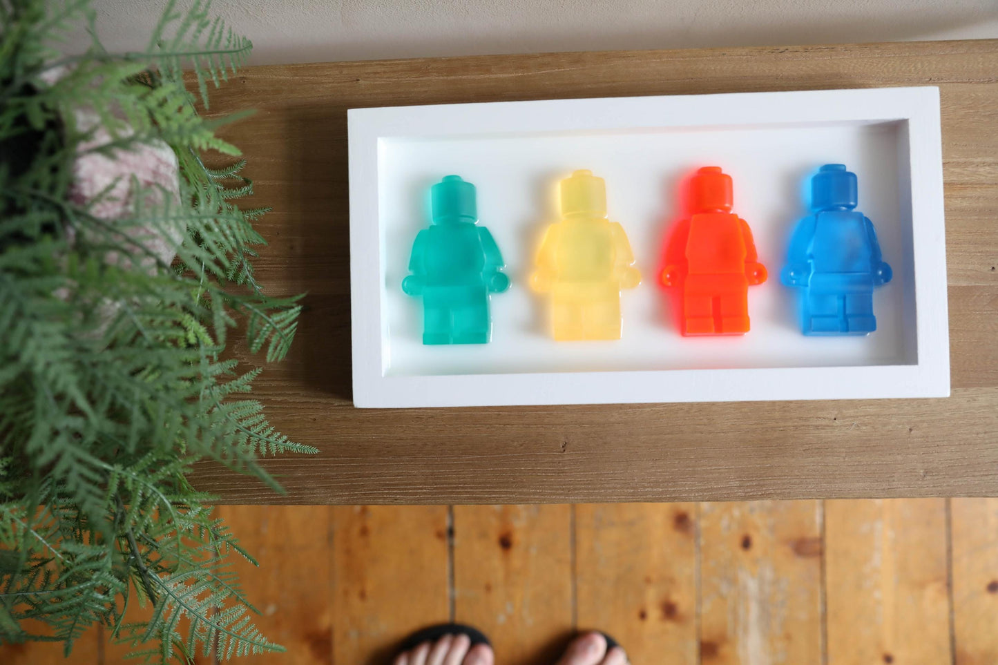 Robot men art, delightful children's framed artwork, playful wall decor for kids' rooms, unique gift for boys and toddlers