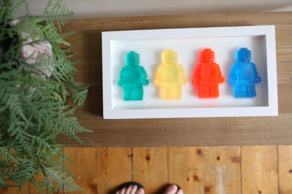 Robot men art, delightful children's framed artwork, playful wall decor for kids' rooms, unique gift for boys and toddlers