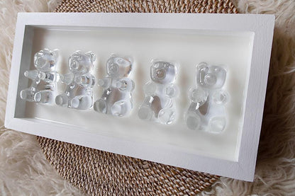 3D Pop Art Gummy Bear Candy Wall Decor / Nostalgic Resin Hanging Art