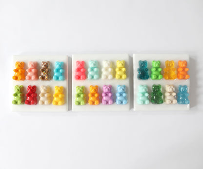 Mini Gummy Bear Wall Art, Bright Handmade 6-Inch Candy Artwork for Fun Home Decor Gift