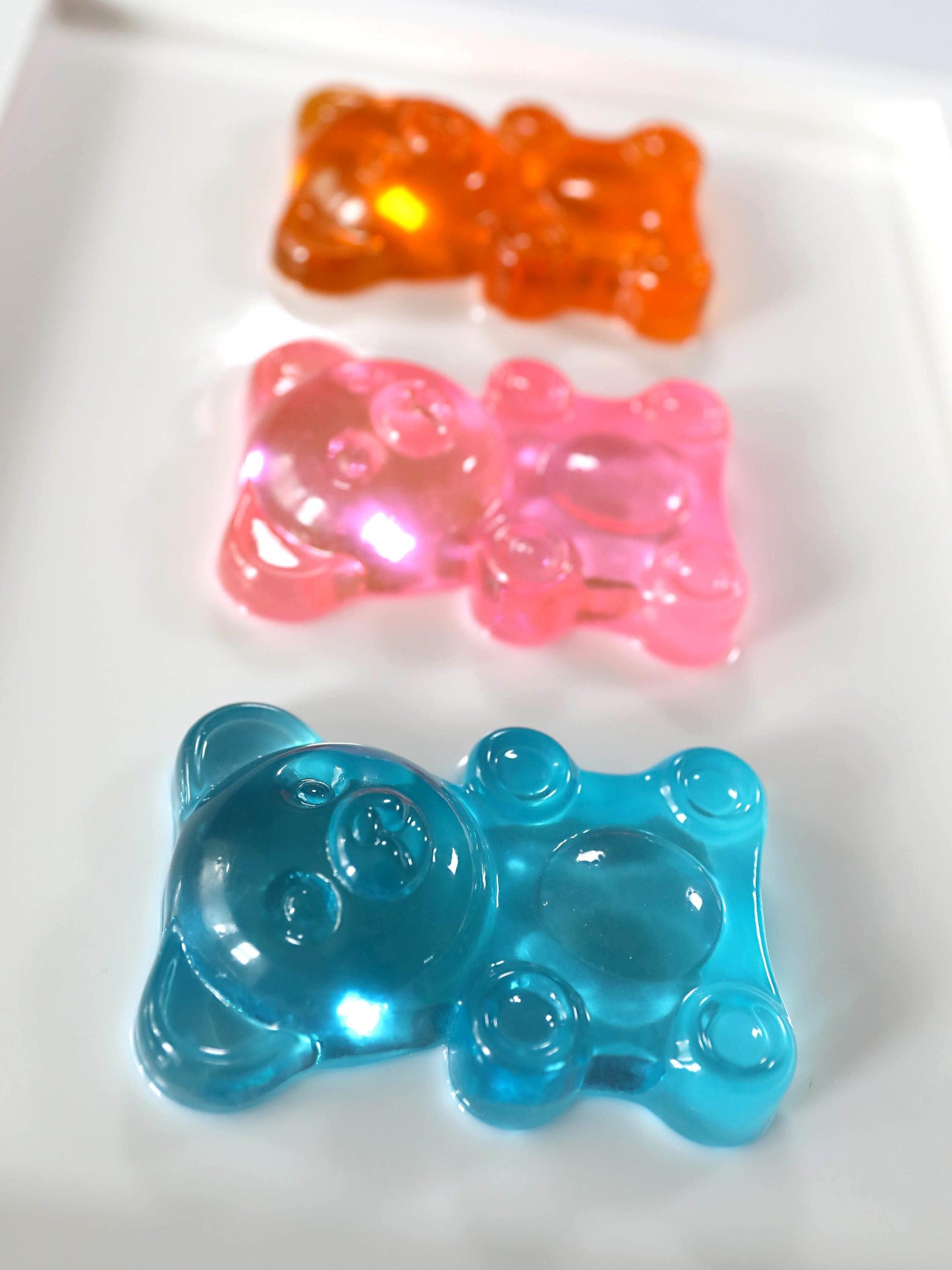 Gummy Bear Art - Vibrant Handmade Wall Art for Kid's Spaces - Ideal Gift for New Parents or Nursery Decor