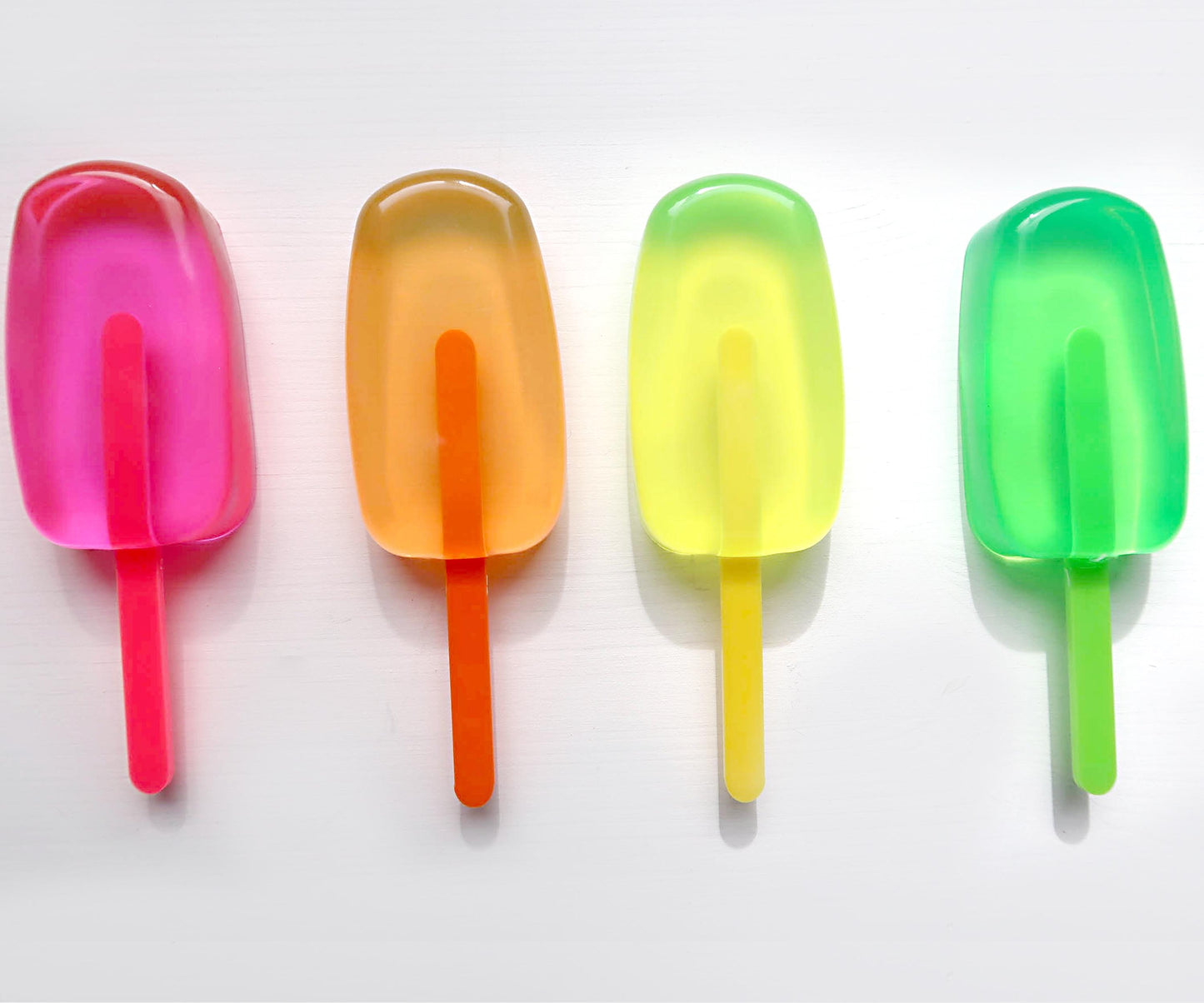 Neon Popsicle Resin Wall Art, Bright 3D Ice Cream Pop Art Decor, Playful Dopamine Home Accent, Perfect Gift for Foodie and Art Fans